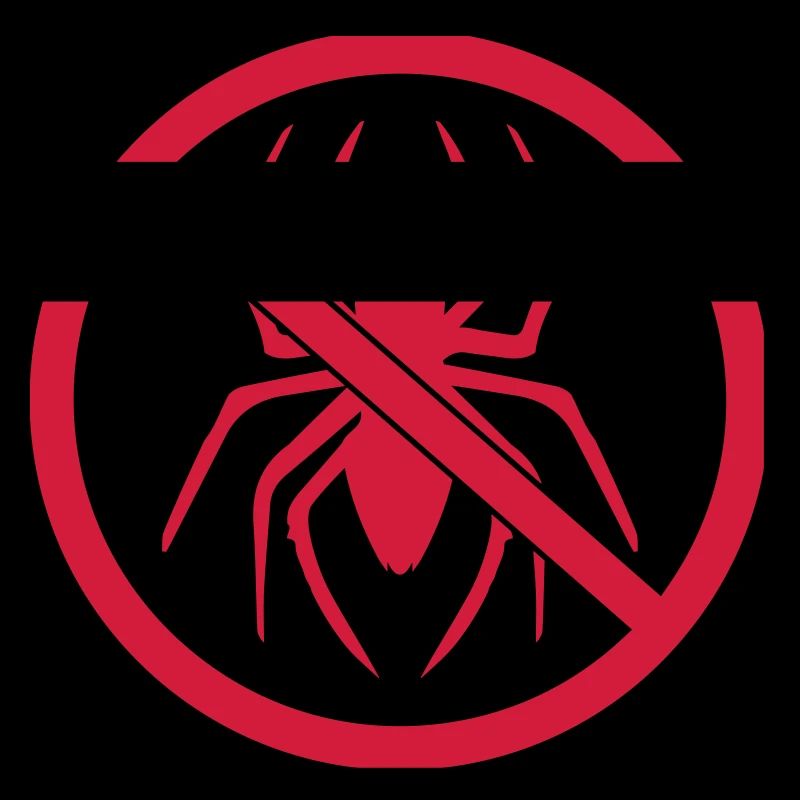 bouclier zone interdite pas de logo spider design dégoût