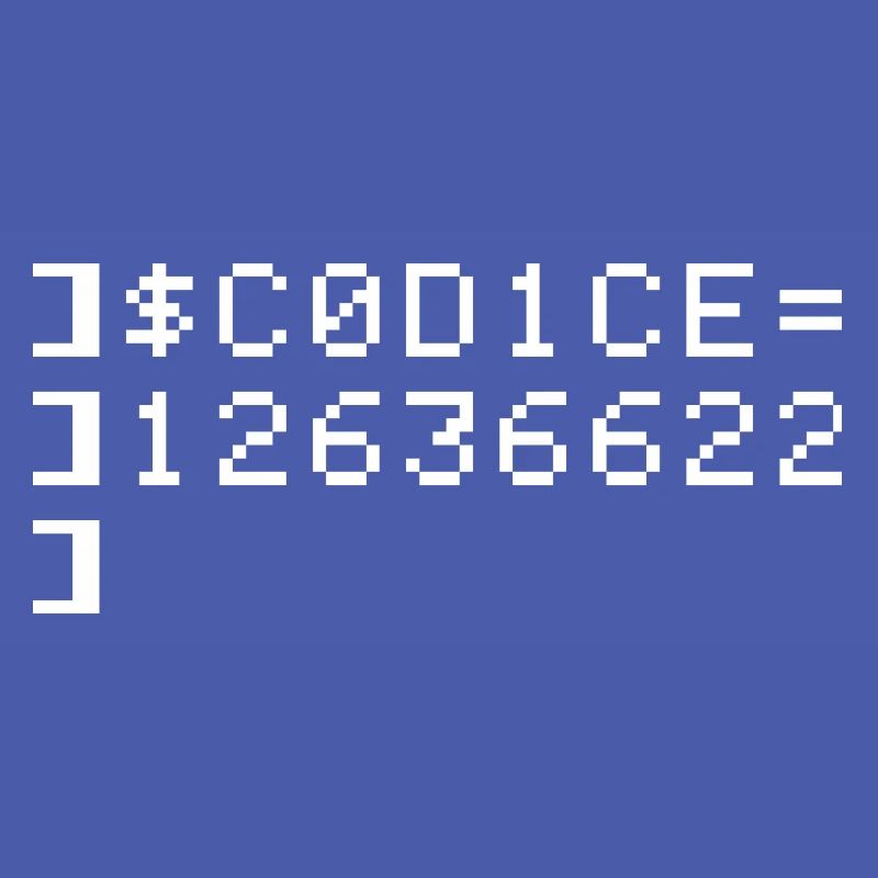 C0D1CE Codice 8-Bit Esadecimal Code Nerd Pix