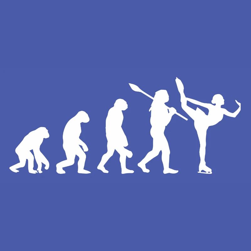 Entwicklung des Mannes, Eiskunstlauf-Mädchen, Eislauf-Mädchen