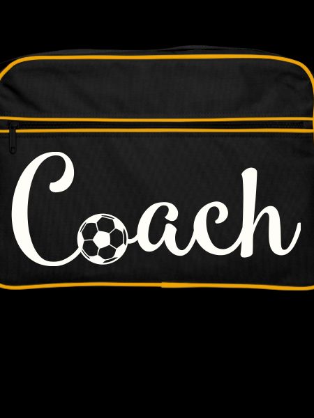 Coach Fußball Schriftlogo