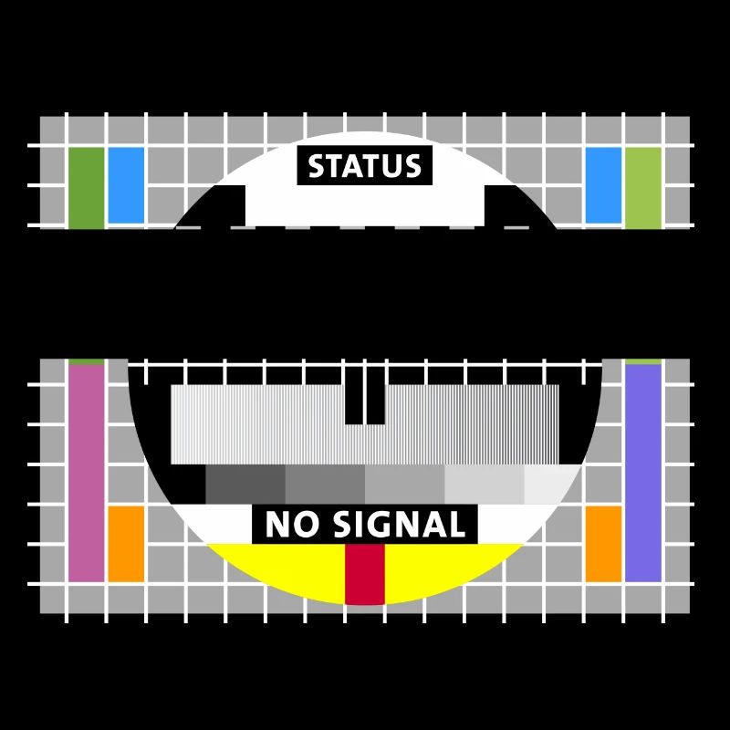 Test image test card status no signal screen display