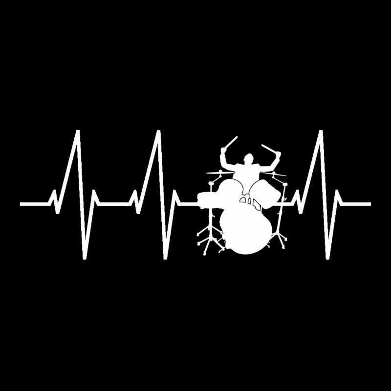 Batteur Drums Heartbeat Pulse
