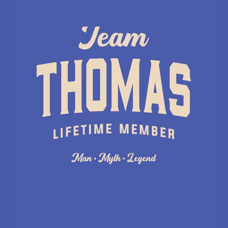 Team Thomas Lifetime Member Name Thomas