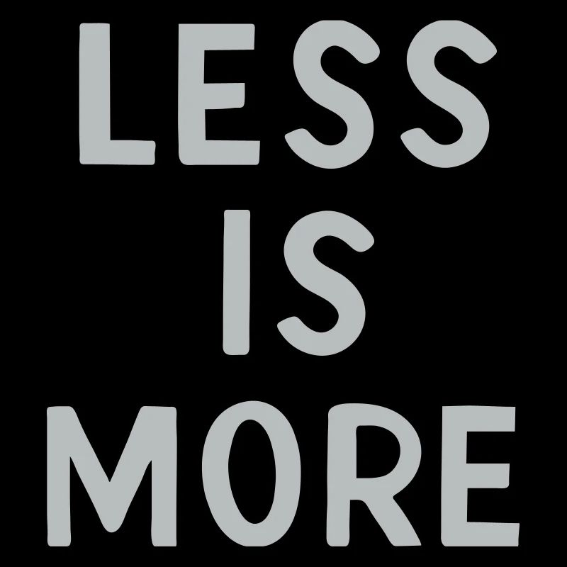 Moins, c’est plus