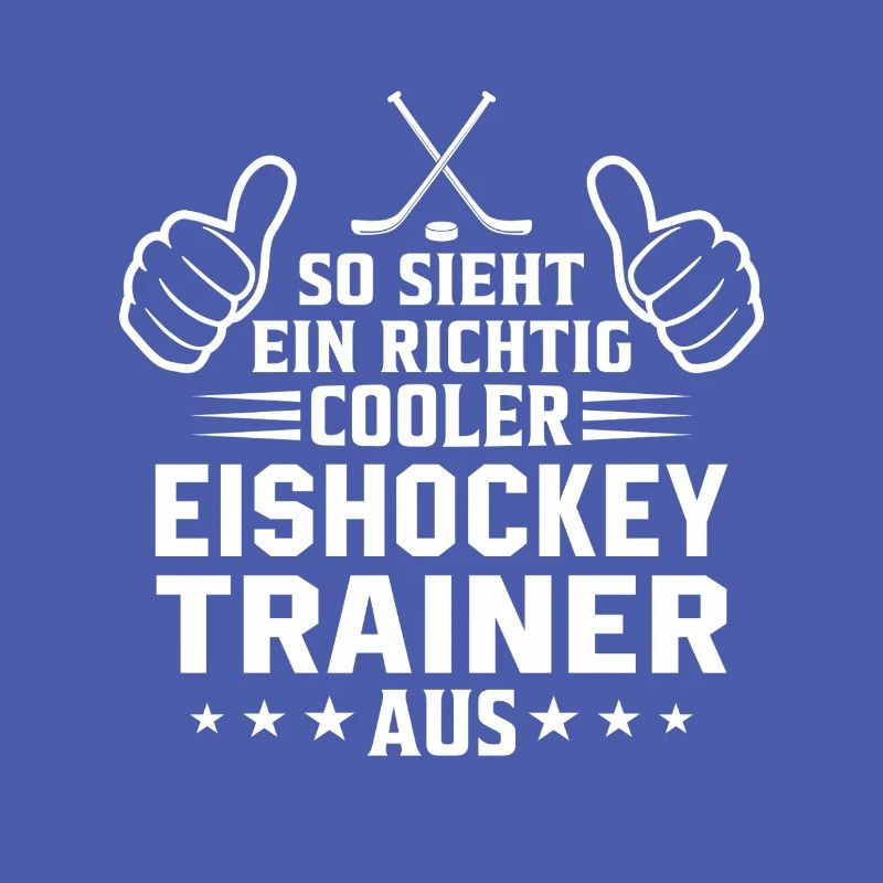 So sieht ein cooler Eishockey Trainer aus 