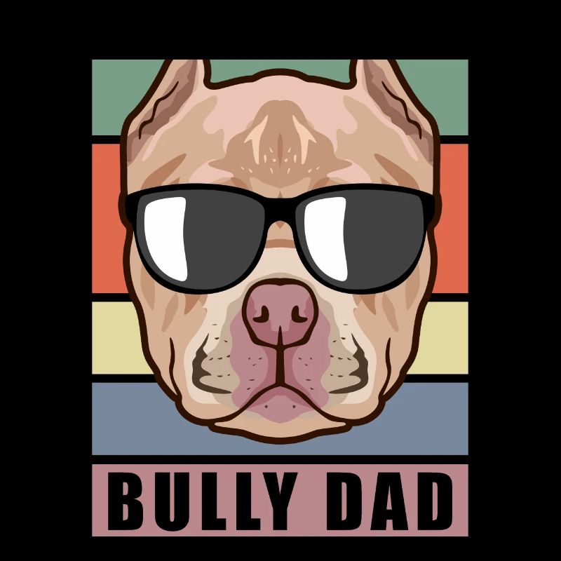 Bully Dad American Bully | Hundebesitzer Geschenk