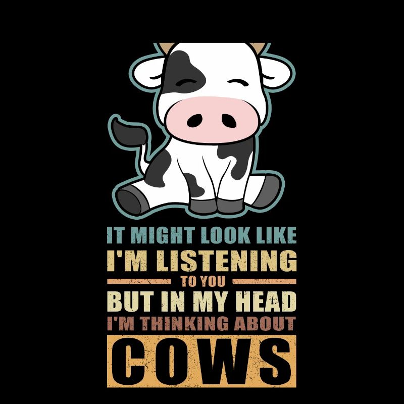 Cows cow | Cow pattern cattle cow lover gift