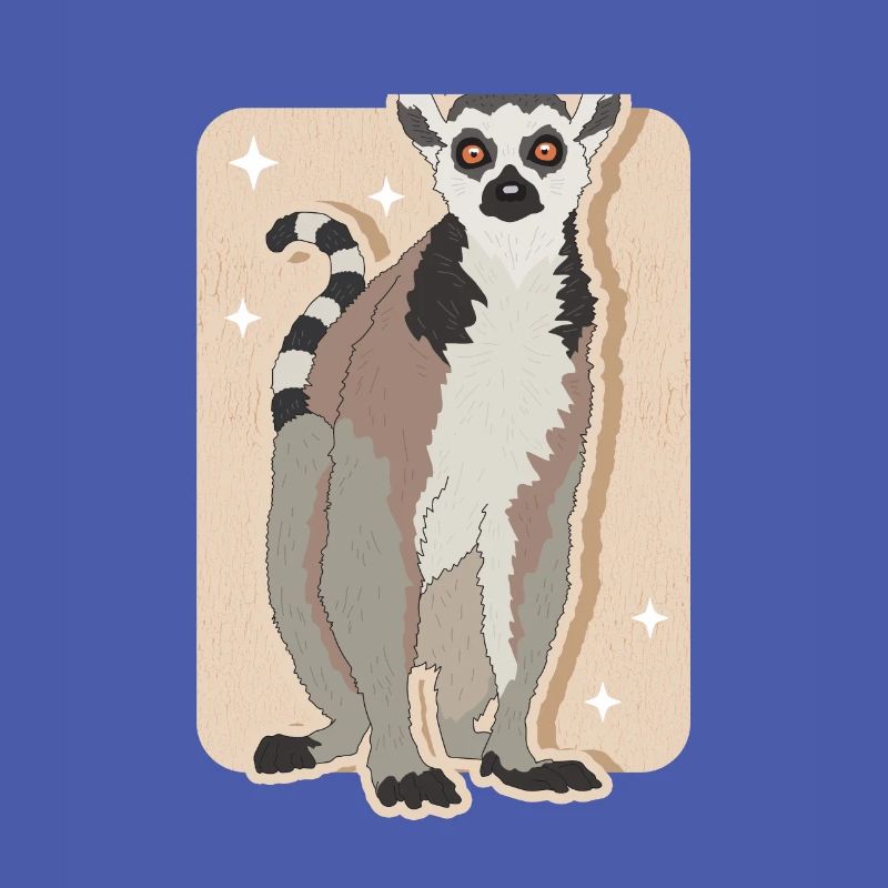 Lemurs Ring-tailed lemur Ringtail Lemure Gift
