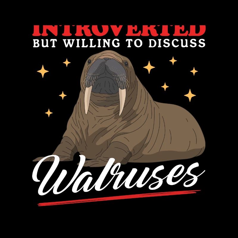 Walross Walroß Walrus Walrosse Geschenk