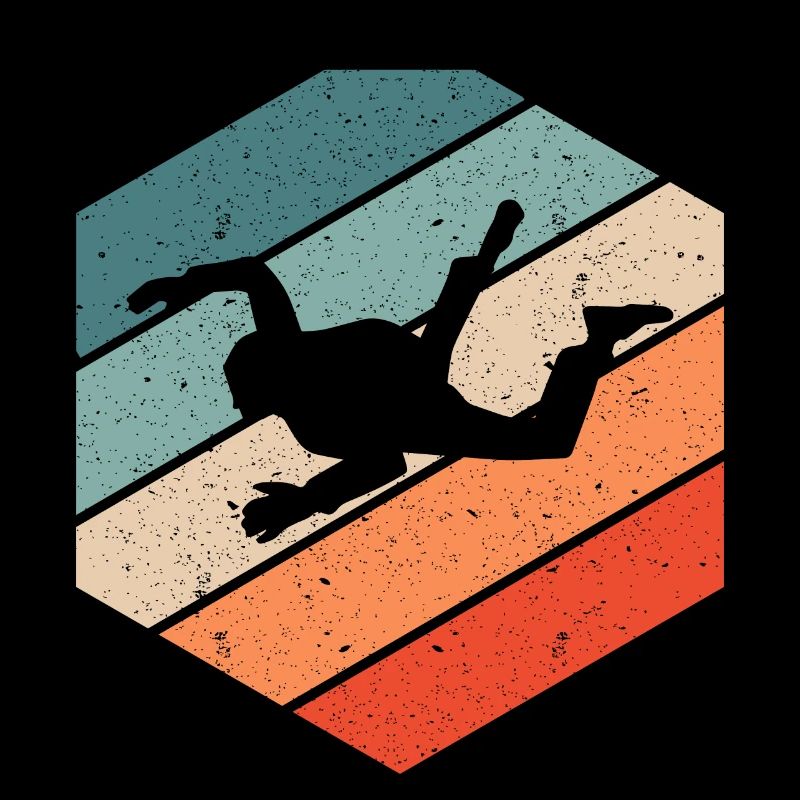 Fallschirm Springer Skydive Retro Vintage Geschenk