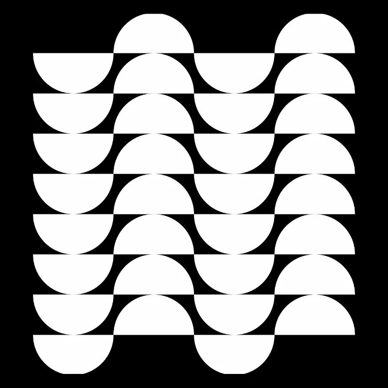 Wavegrid Half-Circle Pattern