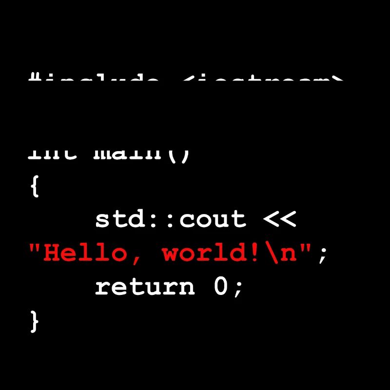 Hello World C++ Entwickler Programm Geschenk