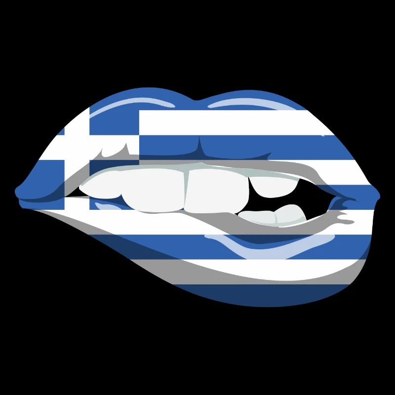 Grèce Drapeau Lips Hellas Athènes Crète Kos