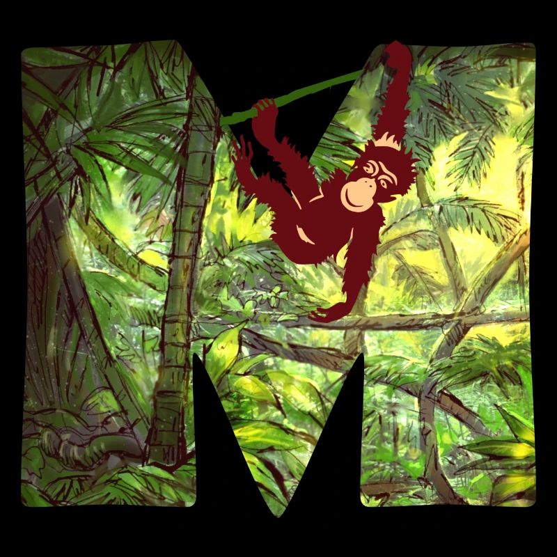 jungle with monkey m