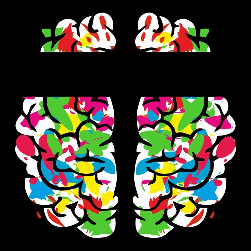 Creative colourful brain