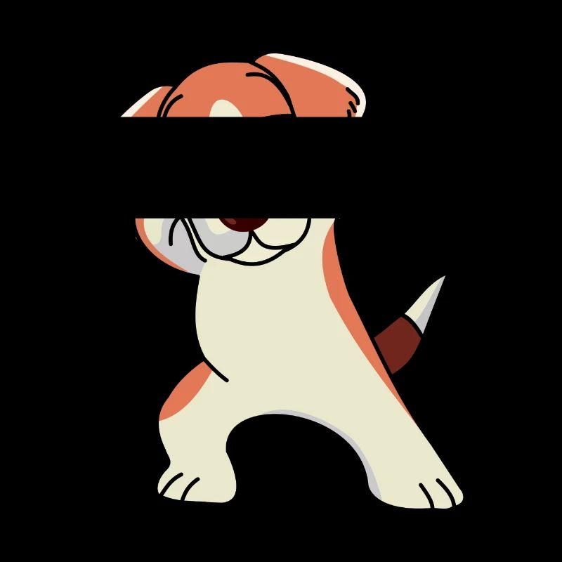 Beagle Dabbing Dancing Funny with sunglasses