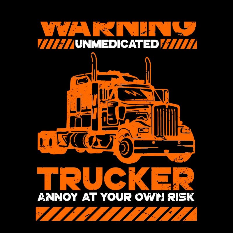 Warning trucker lorry driver lorry driver