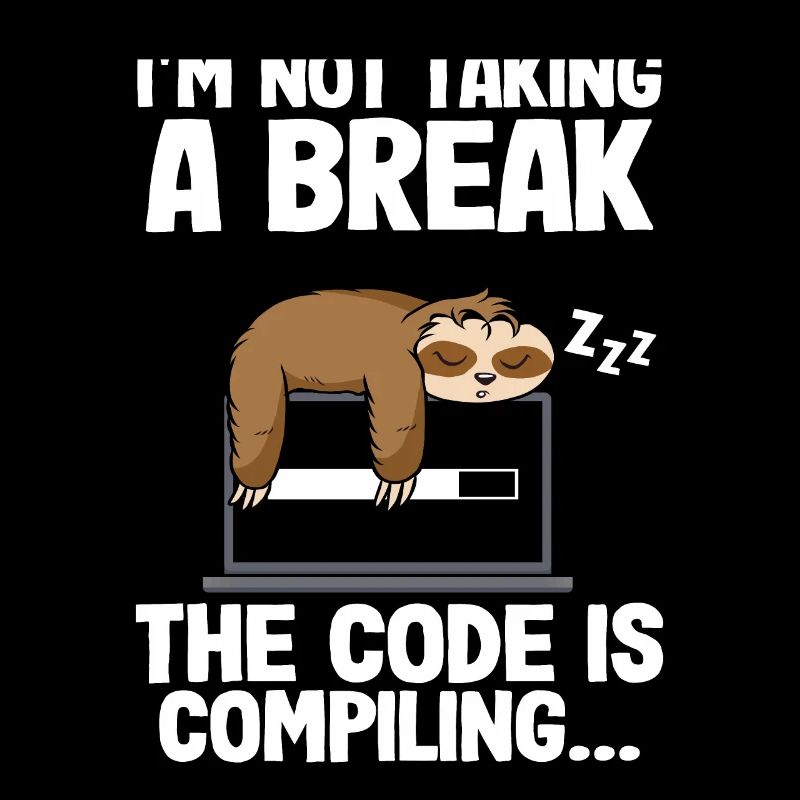 Programmierer Faultier Informatiker Nerd Coder Bug