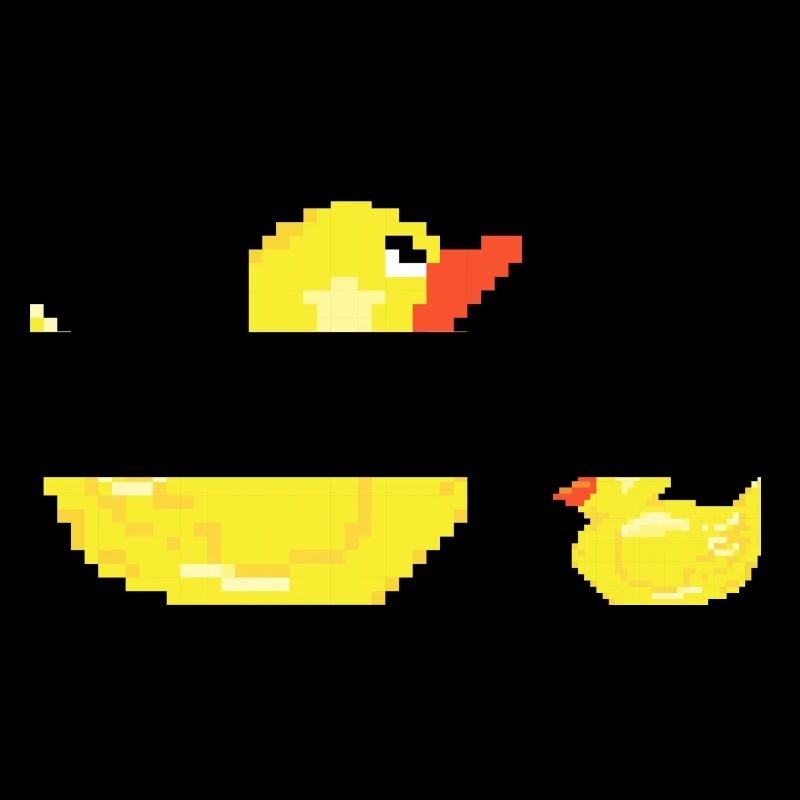 Ente Mutter mit Kind Kücken jung Geschenk Duck