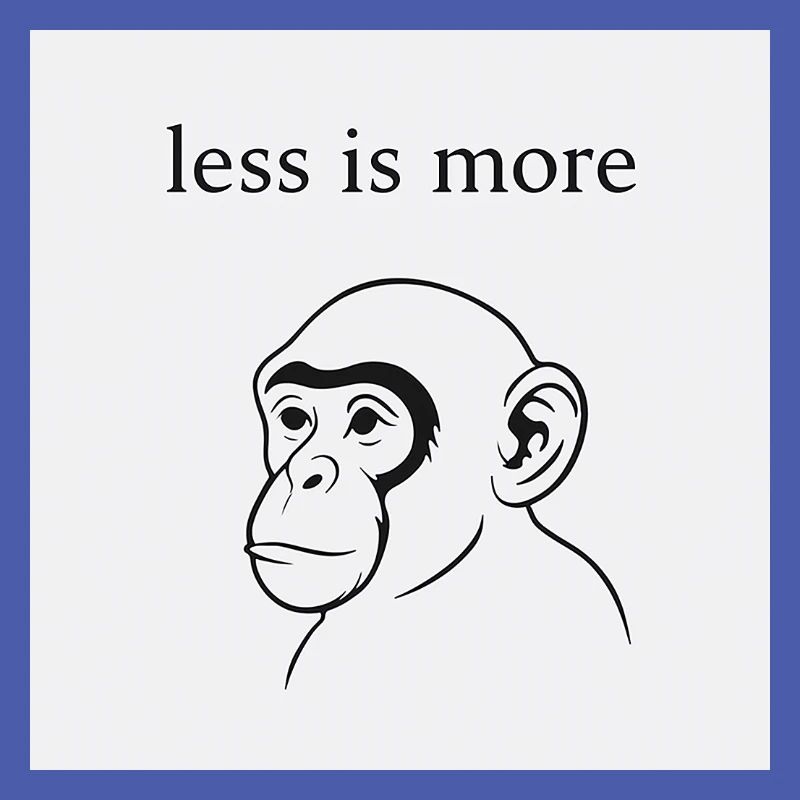 Minimalist monkey motivation