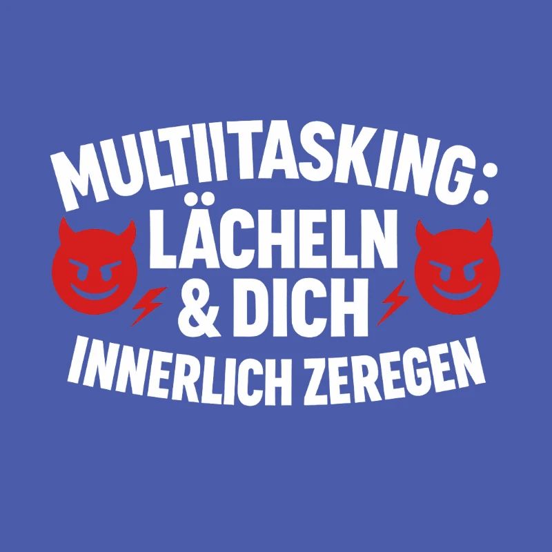Multitasking Lächeln Innerlich Zerlegen
