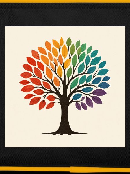 Regenbogen Baum Illustration