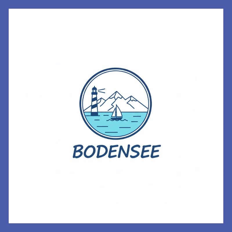 Bodensee Leuchtturm Segelboot
