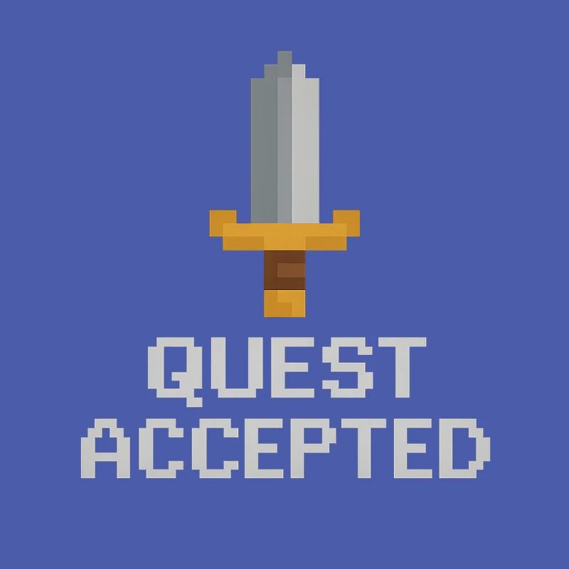 Quest Accepted Pixel Sword