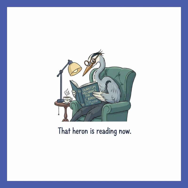 Quantenvogel-Lesen im Sessel