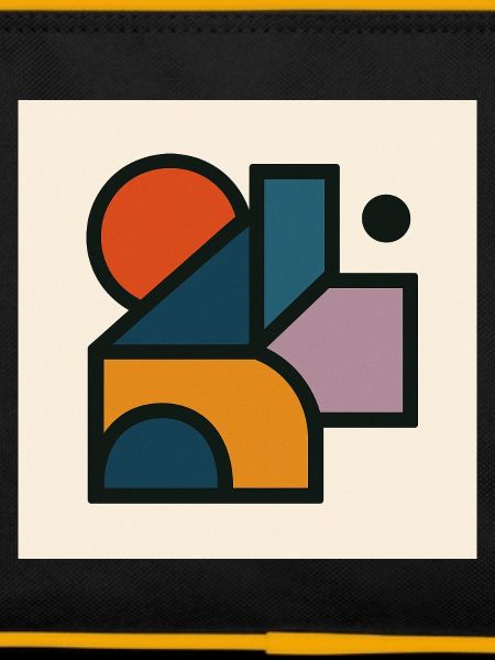 Contrasting geometric shapes