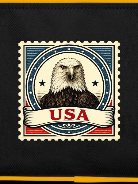 Patriotic Eagle Stamp