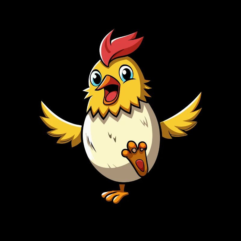 Joyeuses Pâques - Poule de Pâques - Oeuf de Pâques - Cadeau