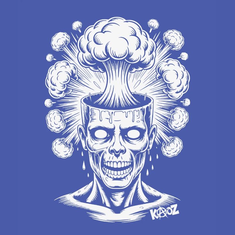 Creative explosion and comic illustration
