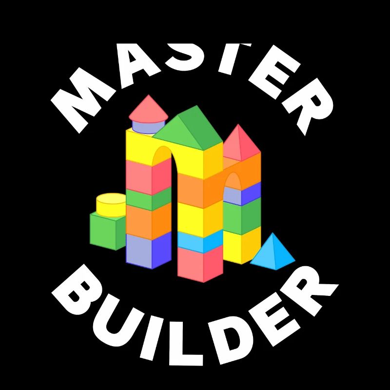 Master Builder Funny Building Blocks Gift Tower