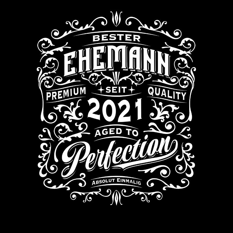 Bester Ehemann seit 2021, Retro, Hochzeitstag