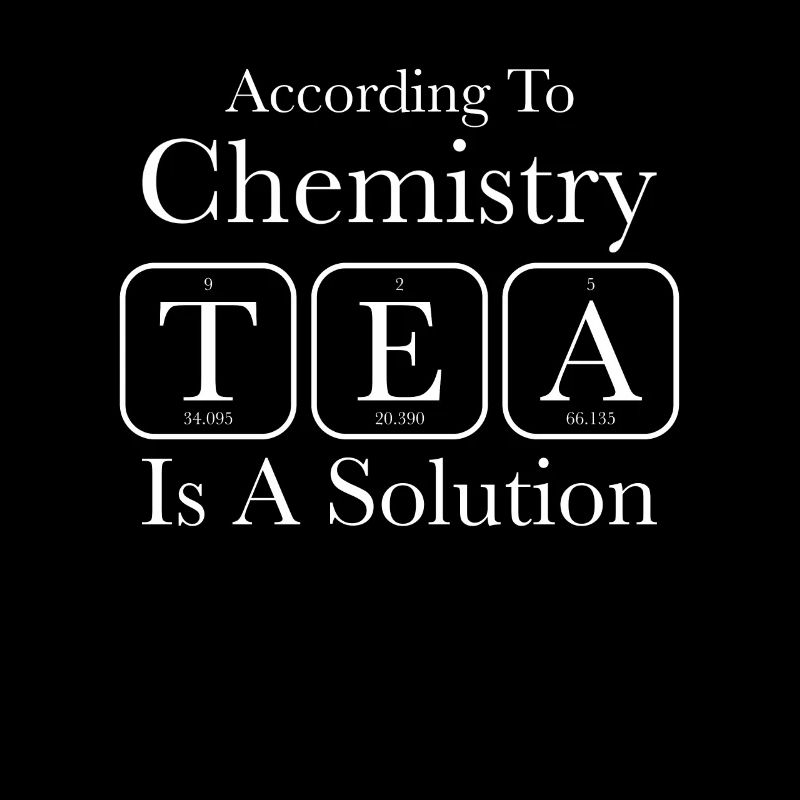 Solution de thé de chimie