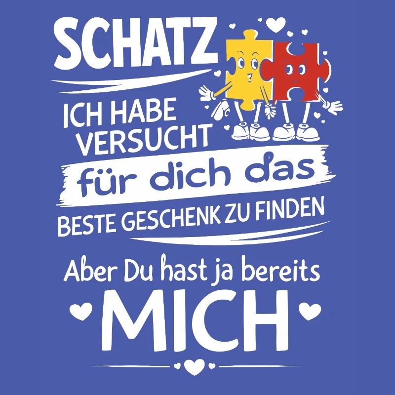 Schatz Geschenk Spruch Puzzleherz