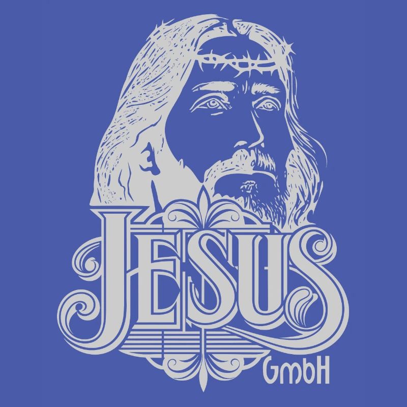 Jesus Kopf hellgrau
