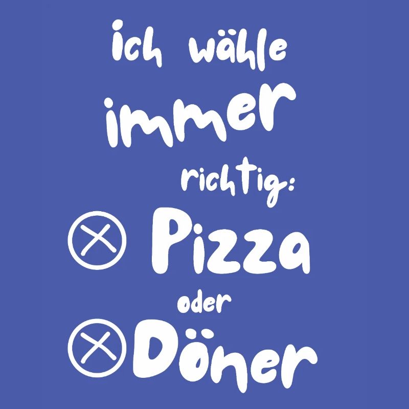 Ich wähle Pizza oder Döner