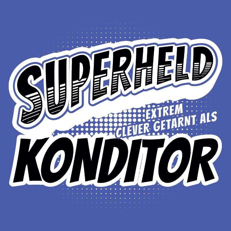 Superheld, clever getarnt als Konditor