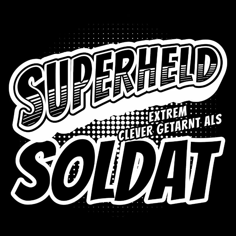 Superheld, clever getarnt als Soldat