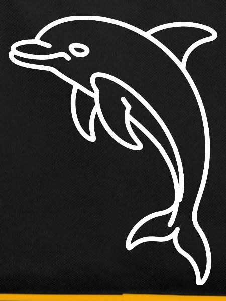Delfinlinien Neon-Design