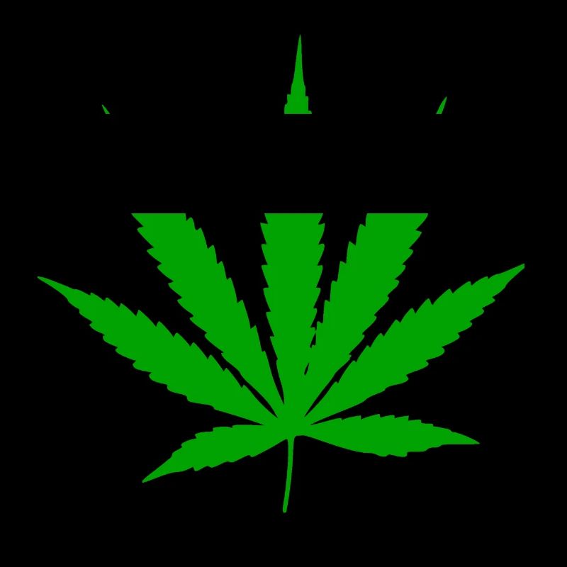 Plante à feuilles de cannabis