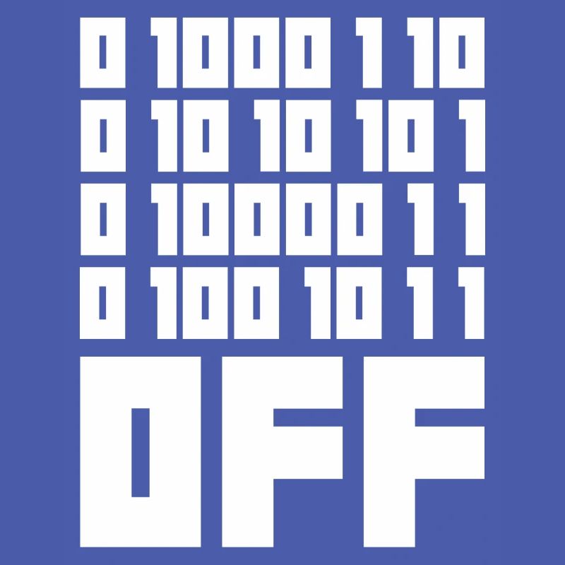 Binary Code F**k OFF – Humour Nerd & Geek Code