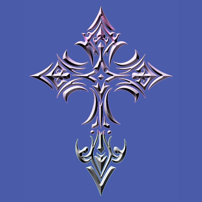 Gradient Gothic Cross