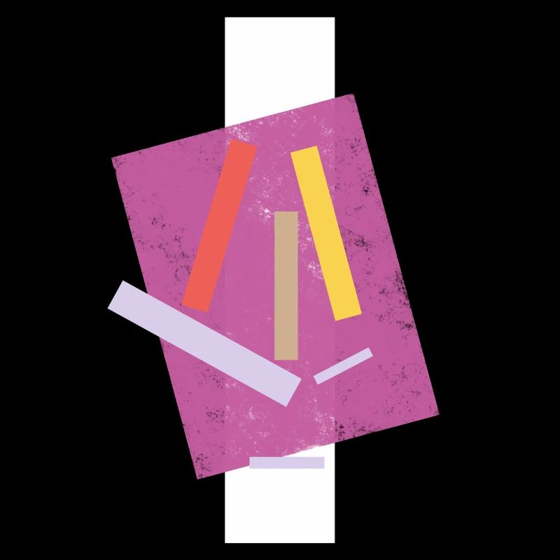 Abstract Colored Lines Composition