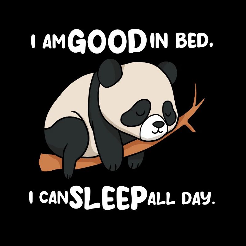 Ich bin gut im Bett Panda
