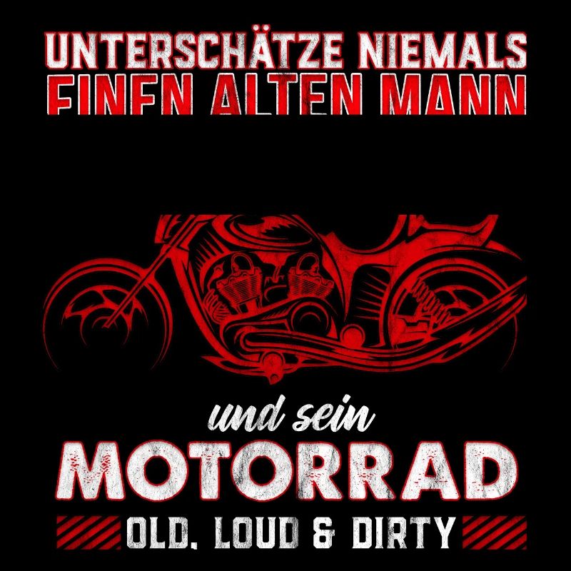 Opa Vater Motorrad Geschenk Alter Mann Motorcycle