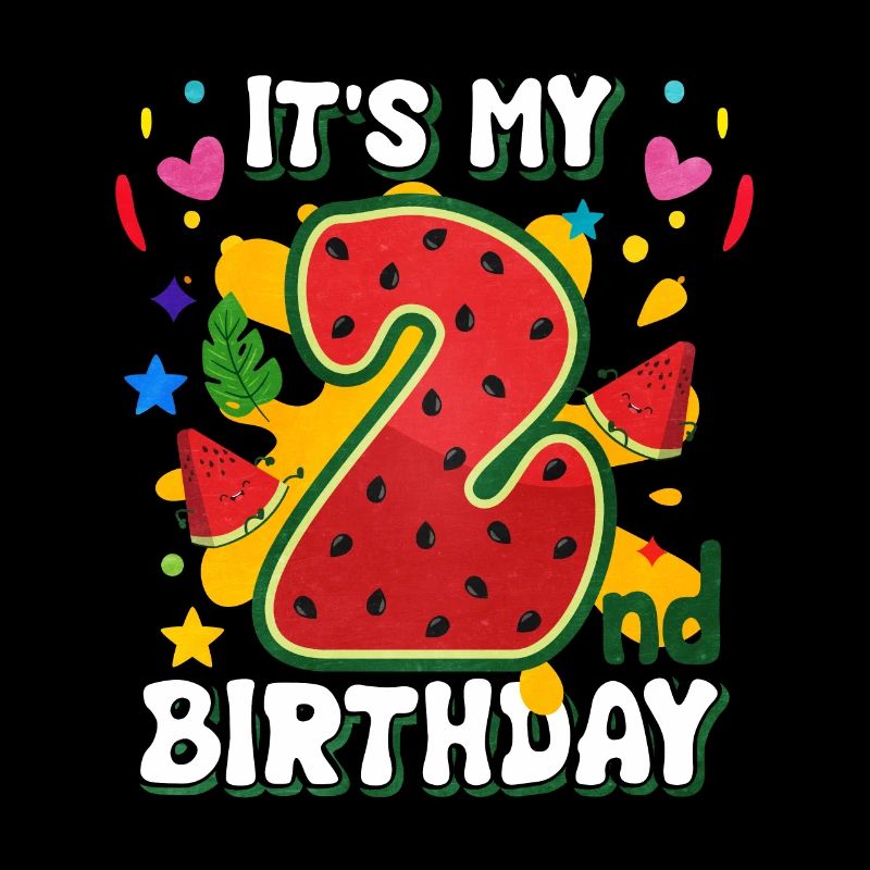 2. Geburtstag Wassermelone Sommer Geschenk
