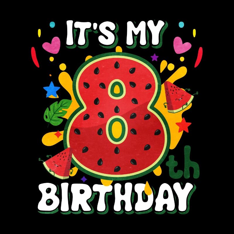 8. Geburtstag Wassermelone Sommer Geschenk